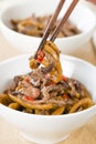 Chinese Spicy Beef and Black Bean Sauce Royalty Free Stock Photo