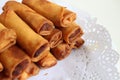 Chinese spring roll close-up Royalty Free Stock Photo