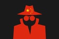 Chinese spy is doing espionage