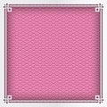 Chinese square frame on pink pattern oriental background for greeting card