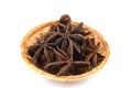 Chinese Star Anise, Star Anise, Star Aniseed, Badiane, Badian, Badian Khatai, Bunga Lawang, Thakolam, herbs have medicinal propert Royalty Free Stock Photo