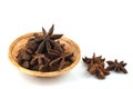 Chinese Star Anise, Star Anise, Star Aniseed, Badiane, Badian, Badian Khatai, Bunga Lawang, Thakolam, herbs have medicinal propert Royalty Free Stock Photo