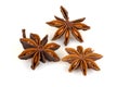 Chinese Star Anise, Star Anise, Star Aniseed, Badiane, Badian, Badian Khatai, Bunga Lawang, Thakolam. Royalty Free Stock Photo