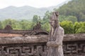 Chinese statue in Khai Dinh tomb in Hue