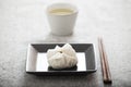 Chinese steamed barbecue pork bun (Dim Sum) Royalty Free Stock Photo