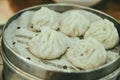 Chinese Steamed Buns, Baozi. Royalty Free Stock Photo