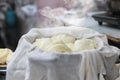 Chinese steamed buns stuffed or baozi in Dali market ,Yunnan China