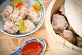 Chinese steamed dumplings Royalty Free Stock Photo