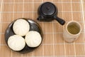 Chinese steamed meat buns Royalty Free Stock Photo