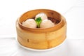 Chinese steamed meat buns Royalty Free Stock Photo