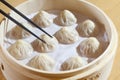 Chinese steamed pork bun Royalty Free Stock Photo