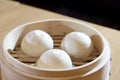 Chinese steamed pork bun Royalty Free Stock Photo