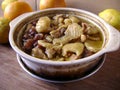 Chinese stew in a slow cooker pot