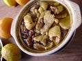 Chinese stew in a slow cooker pot