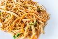 Chinese stir fried chicken egg noodle Royalty Free Stock Photo