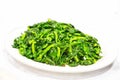 Chinese stir fry snow pea bean sprout with garlic