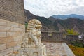 Chinese stone lion Royalty Free Stock Photo