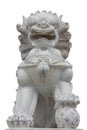 Chinese Stone Lion Royalty Free Stock Photo