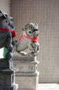 Chinese stone lion statue Royalty Free Stock Photo