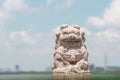 Chinese stone lions Royalty Free Stock Photo