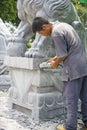 Chinese Stone Sculpturing Royalty Free Stock Photo