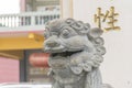 Chinese stone statue lion.