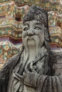 Chinese stone statue in Wat Pho, Thailand Royalty Free Stock Photo