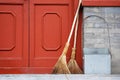 Chinese straw brooms