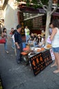 Chinese street food stands Royalty Free Stock Photo