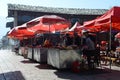 Chinese street food stands Royalty Free Stock Photo