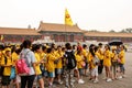 Chinese students in Forbidden city in Beijing, China