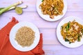 Chinese Style Chicken Chow Mein Meal Royalty Free Stock Photo