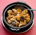 Chinese style claypot chicken Royalty Free Stock Photo