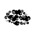 Chinese style clouds vector illustration Royalty Free Stock Photo