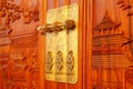 Chinese style furniture locks Royalty Free Stock Photo