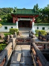 Chinese style garden landscape.