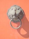 Chinese style hand door knocker Royalty Free Stock Photo