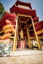 Chinese style pagoda at Tiger Cave Temple. Krabi, Thailand Royalty Free Stock Photo