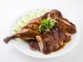 Chinese style roasted duck with soy sauce Royalty Free Stock Photo