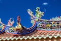 Chinese style roof and blue sky Royalty Free Stock Photo