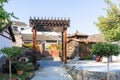 Chinese style rural courtyard