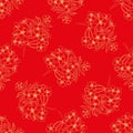 Chinese style seamless pattern. Royalty Free Stock Photo