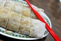 Chinese style vegetarian spring roll Royalty Free Stock Photo
