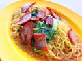 Chinese Wanton Noodles Royalty Free Stock Photo