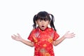 Chinese suprised child Royalty Free Stock Photo
