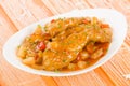 Chinese Sweet & Sour Chicken Royalty Free Stock Photo