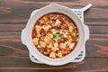 Chinese Szechuan dish, `Mapo Tofu`