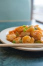 Chinese Szechuan Shrimp Royalty Free Stock Photo