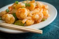 Chinese Szechuan Shrimp Royalty Free Stock Photo