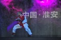 Chinese taiji kung fu game Royalty Free Stock Photo